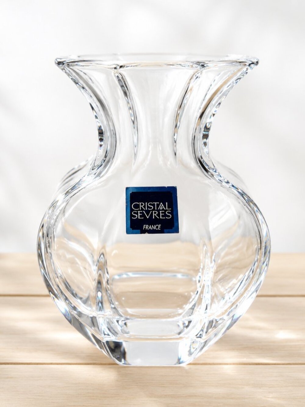 Sevres Cristal Small Vase, Made in France, Crystal de Sevres